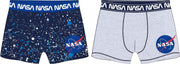 Nasa Kinder Boxershort 2-pak Maat 146/152 Blauw/Grijs