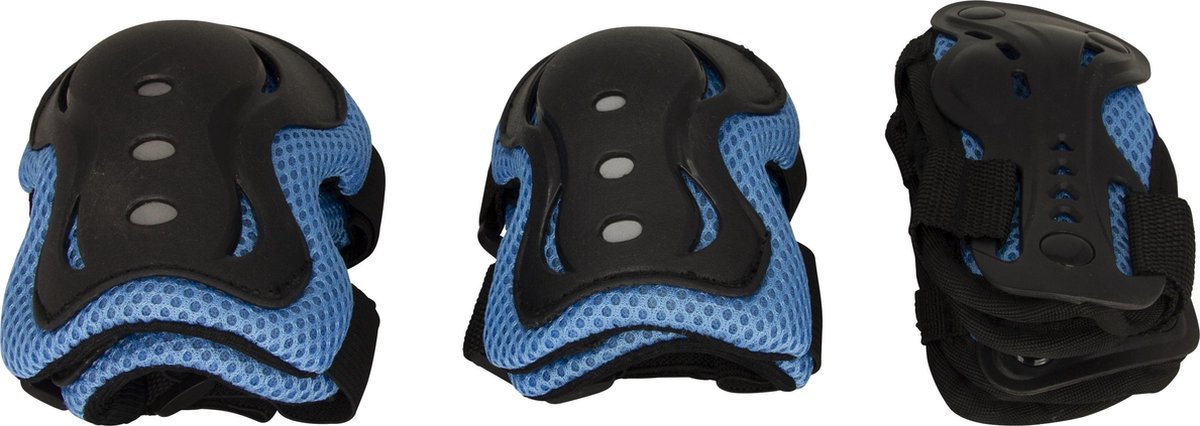 RiDD - 6-delige Bescherming set  - Bescherm set - Knie / Ellenboog / Pols bescherming - Valbescherming Kind - Blauw