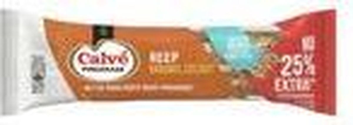 Reep Calvé pindakaas karamel 50gr/ds12