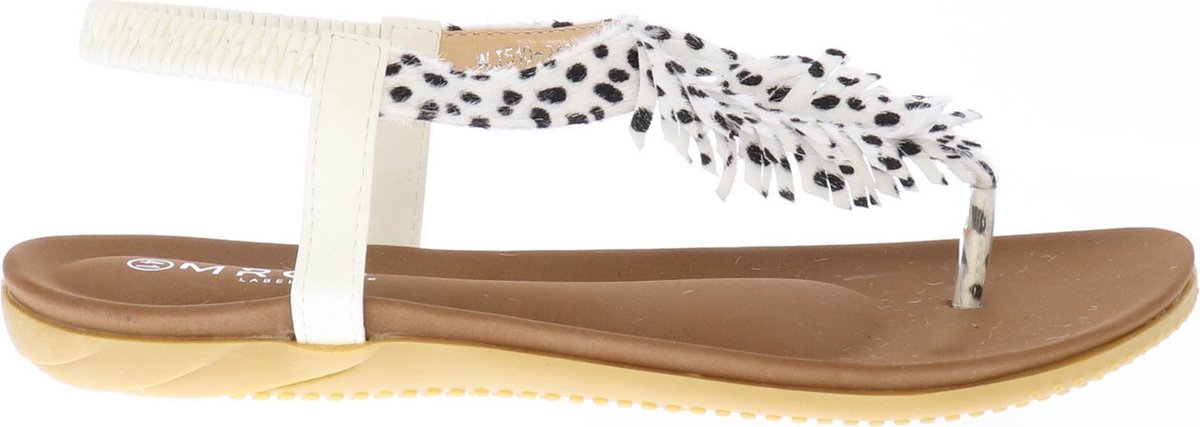 Mrch Label Sil Sandalen Dames - Slippers - Wit