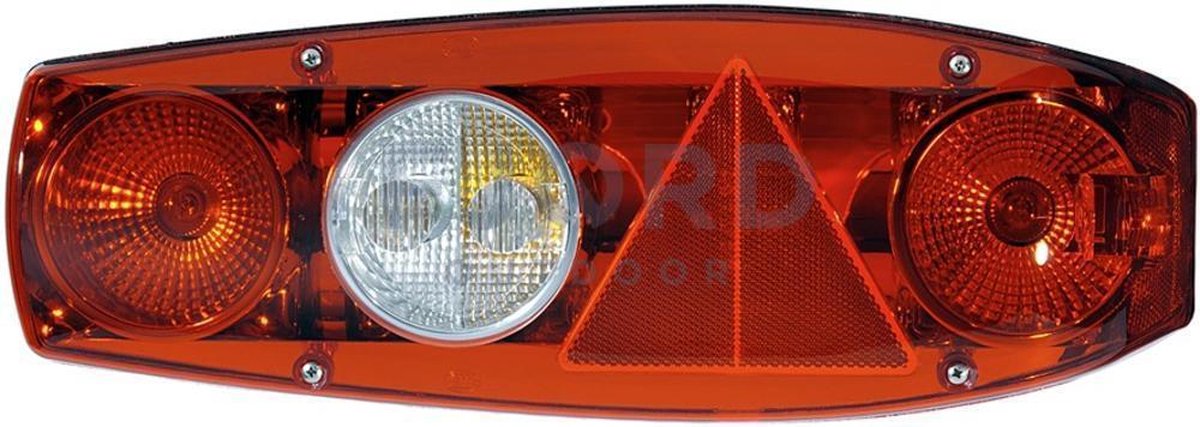 Hella Achterlicht Caraluna II Plus Rem/ Knipper/ Mist/ Achteruitrij/ Zijmarkering/ Driehoek Reflector Links