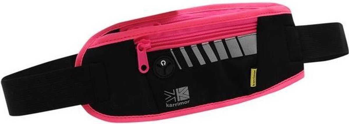 Karrimor Hardloopriem - Runningbelt voor audio - Zwart/Roze