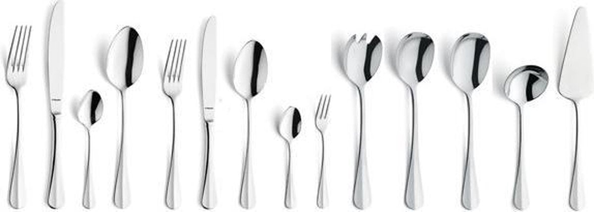 Amefa Baguette - Bestekset - RVS - (Set van 60)  en Yourkitchen E-kookboek