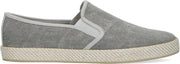 Sacha - Heren - Grijze canvas loafers met gewoven touwzool - Maat 42