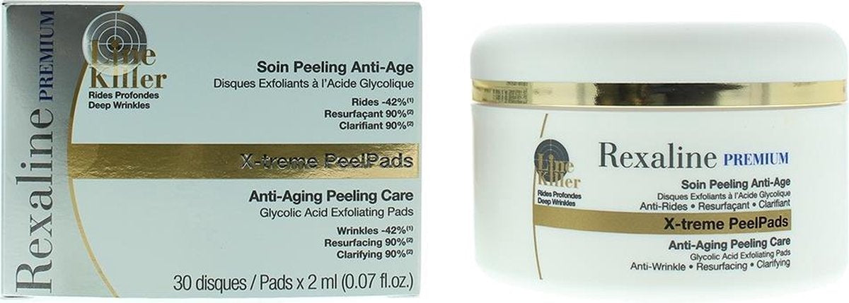 Rexaline Premium X-treme Peelpads Line Killer Anti-aging Peeling Care 30 Pads