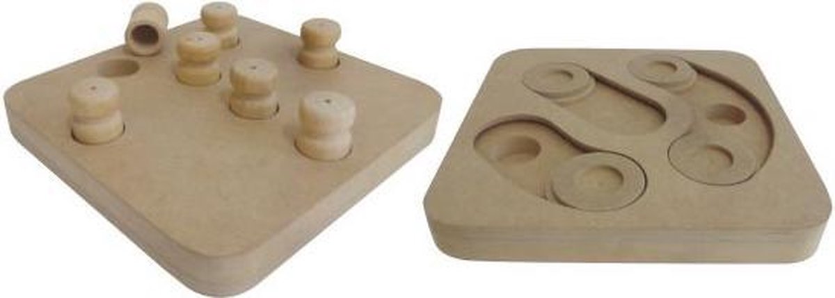 Croci intelligentie speelgoed 2 in 1 hout 25x25x2