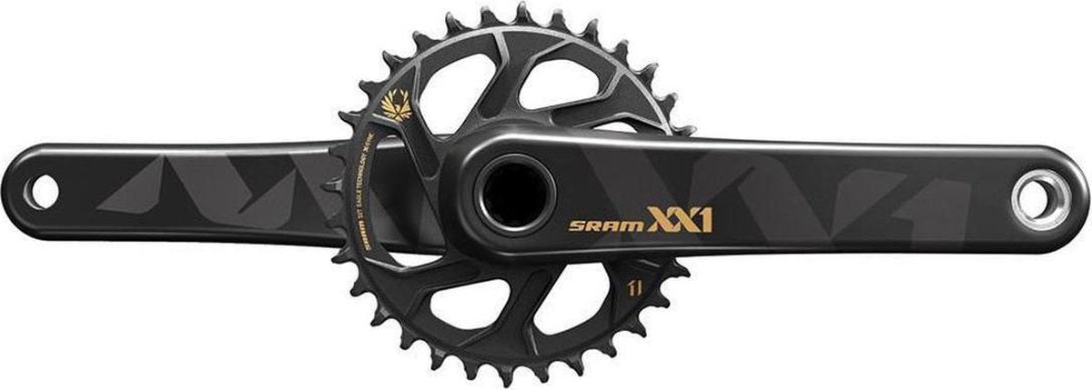 Crankstel xx1 eagle gxp 170 goud direct mount 32t - ZWART