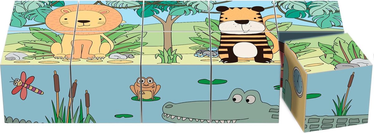 Relaxwonen - Free And Easy - Blokkenpuzzel - Kids Collection - 10-delig