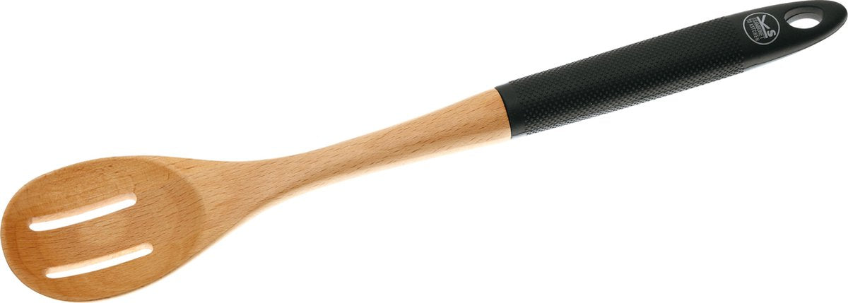 Uitleklepel - Sambonet - hout met siliconen - 35 cm