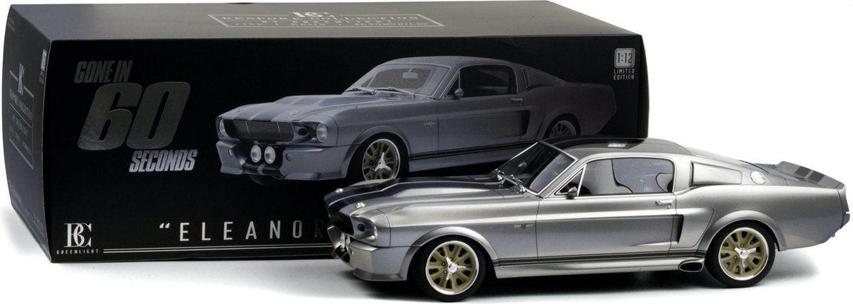 GREENLIGHT COLLECTIBLES Ford MUSTANG 'ELEANOR' 1967 GONE IN 60 SECONDS (2000) BESPOKE RESIN COLLECTION schaalmodel 1:12