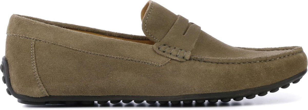 Giuseppe Maurizio Mannen Suède Loafers / Herenschoenen / Instapper - S20204 - Taupe - Maat 40