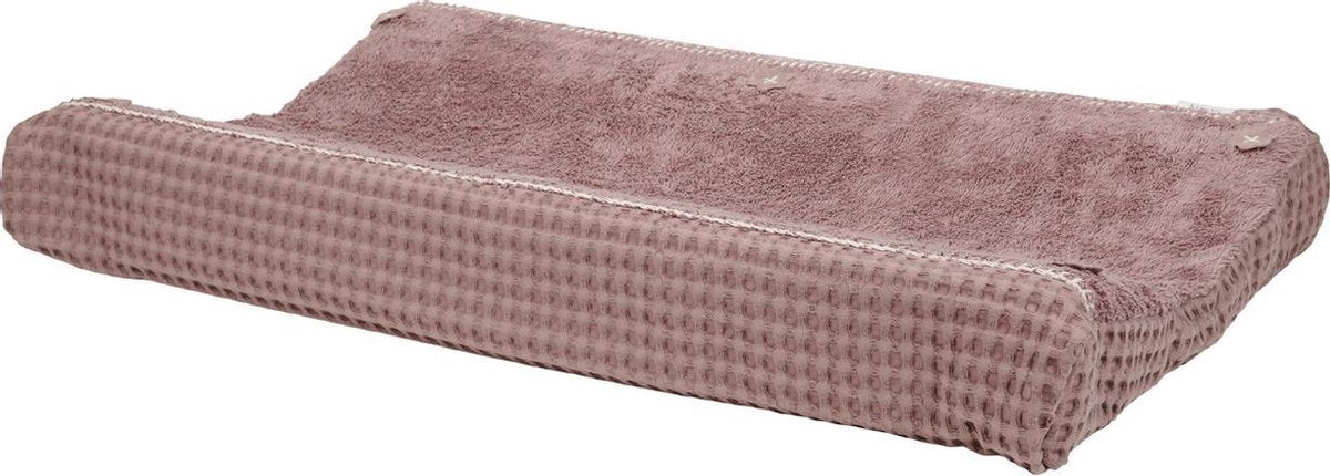 Koeka Aankleedkussenhoes wafel Amsterdam - plum 45x73cm