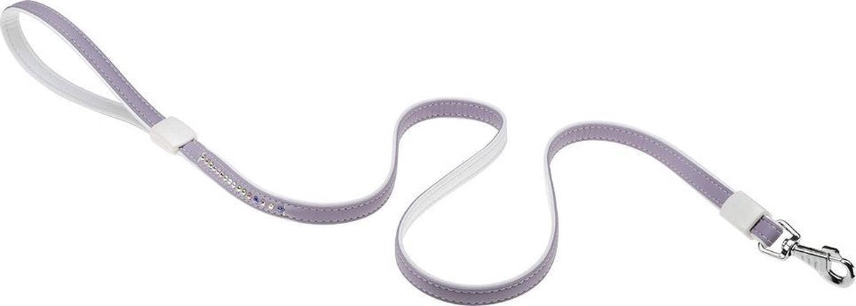 Ferplast Hondenriem Lux 15 Mm L 110 Cm Kunstleer Paars/wit