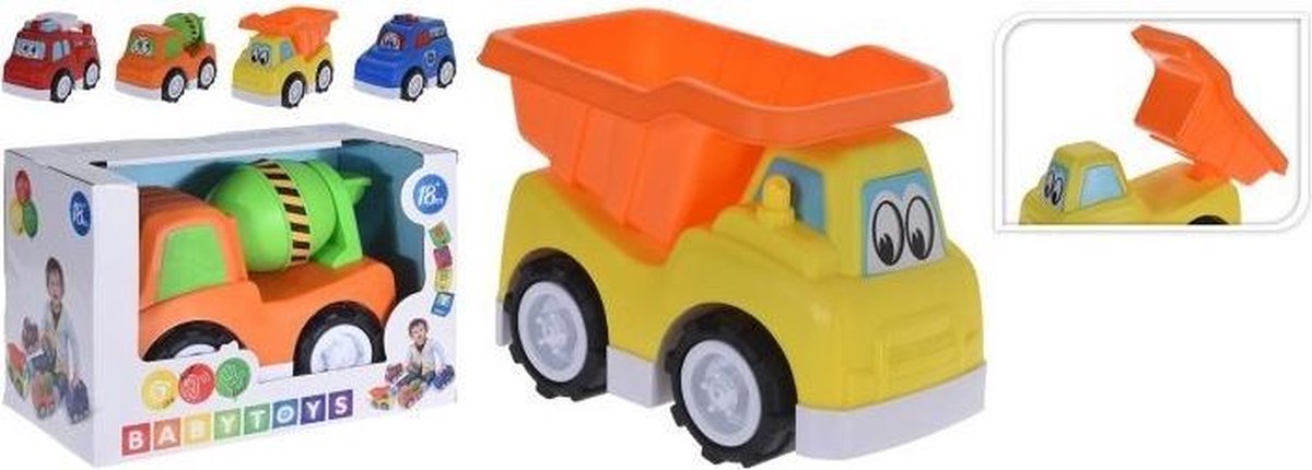 Speelgoed auto in 4 verschillende kleuren