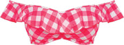 Freya Totally Check Bardot Bikini top 80H