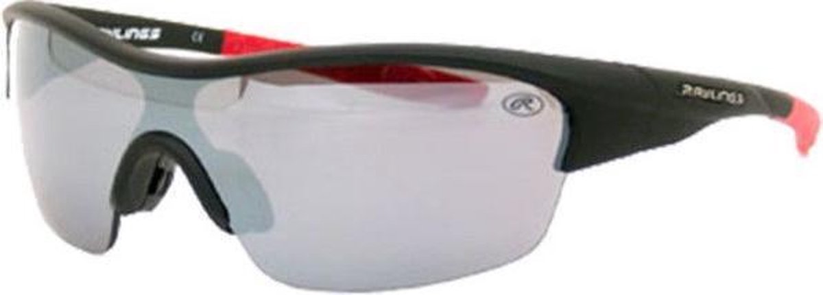 Rawlings 18 Sport Zonnebril Honkbal Softbal Matzwart Met Grijze Glazen | Volwassenen