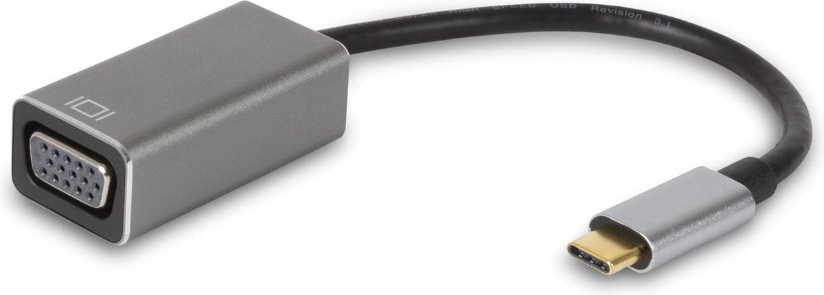 SBVR EV04 | USB-C naar VGA Adapter | 1920*1080@60Hz | Voor o.a. Macbook - HP - Asus - Dell - Samsung