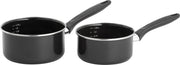 Lite-Body 2 delige steelpannenset - Ø16 CM en Ø18 CM - Zwart
