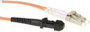 ACT 3 meter LSZH Multimode 62.5/125 OM1 glasvezel patchkabel duplex met MTRJ en LC connectoren RL9103