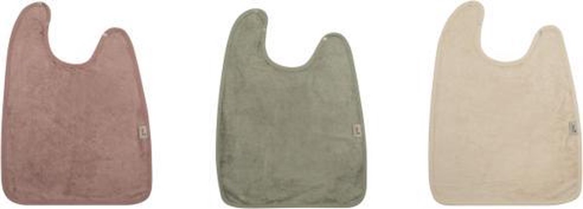Timboo slabben set van 3 NIEUWE kleuren - Bamboe - Extra zacht - Groot - 3 stuks - Mauve - Groen - Beige - 37 x 50 cm