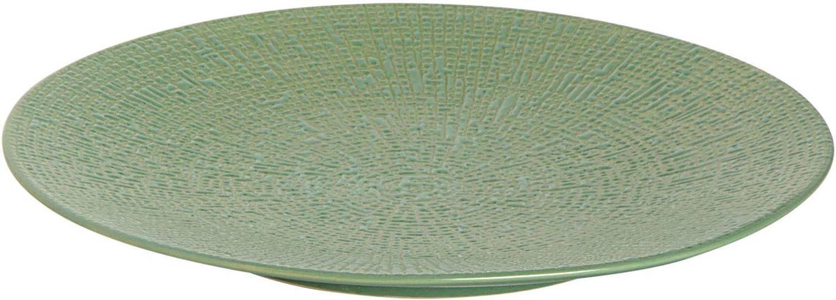 Palmer Bord coupe Cubical 21 cm Groen Stoneware 1 stuk(s)