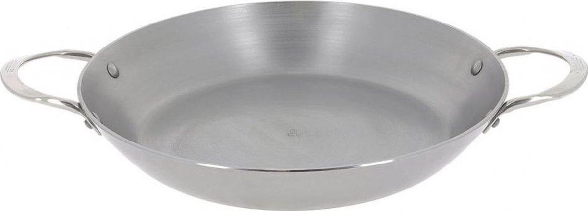 Paellapan Mineral B 32 cm staal zilver / De Buyer