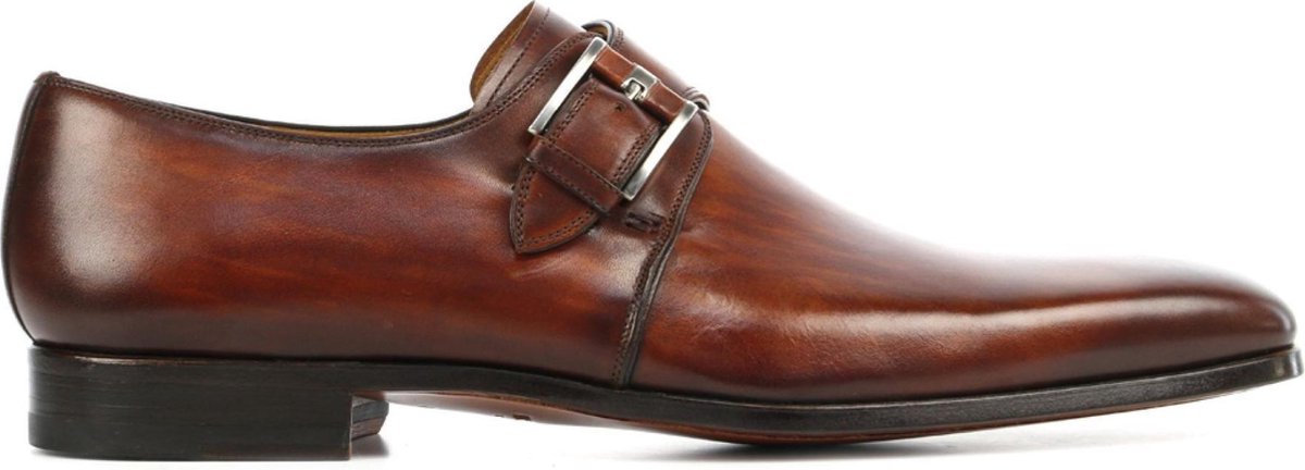 Magnanni Mannen Leren Gespschoenen / Herenschoenen / Instapper 16608 - Cognac - Maat  40.5