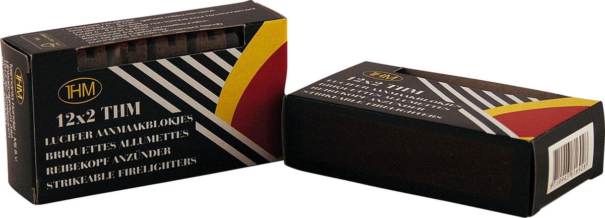 24 pakjes Lucifer aanmaakblokjes 12x2 + gratis aansteker t.w.v. €4