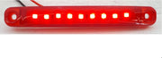 Zij markeringslamp 9 LED 10-30 Volt Rood