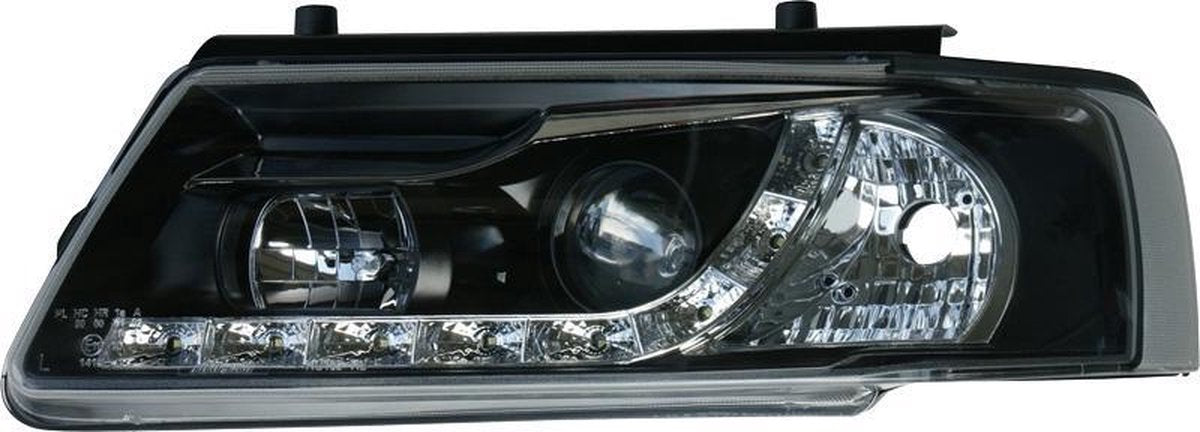 AutoStyle Set Koplampen DRL-Look passend voor Volkswagen Passat 3B 1996-2000 - Zwart