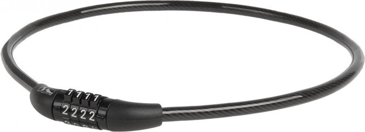 M-wave Kabelslot Cijfercombinatie 600 X 8 Mm Zwart