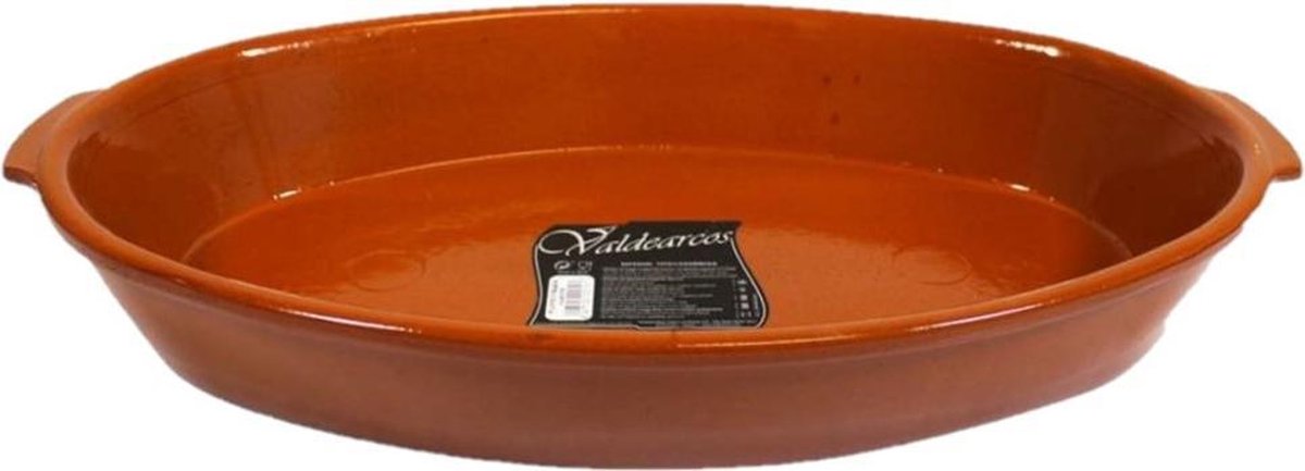 Tapas ovenschaal/serveerschaal ovaal terracotta Fontein 7 liter
