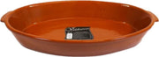 Tapas ovenschaal/serveerschaal ovaal terracotta Fontein 7 liter