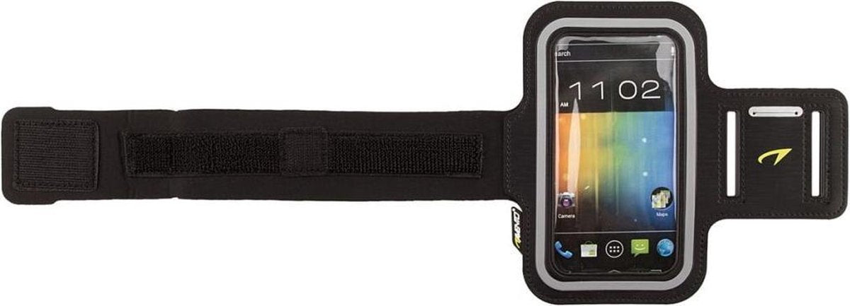 Avento Smartphone Sportarmband - Basic - Zwart/Geel - One Size
