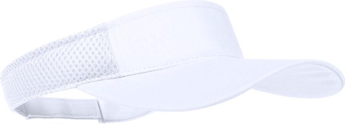 Witte zonneklep pet voor volwassenen - Katoenen verstelbare witte zonnekleppen - Dames/heren