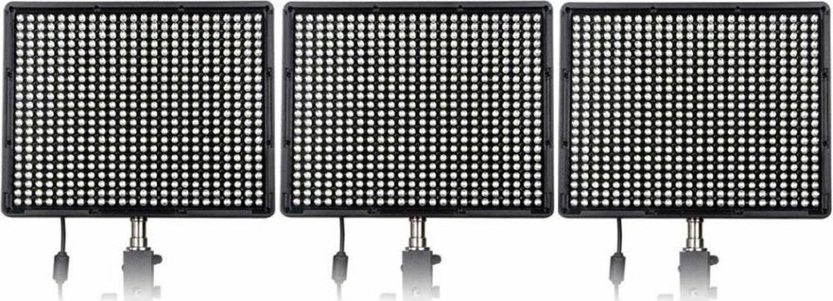 Aputure LED-672 set 3X CCC + Tas