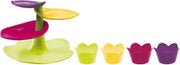 Zak!Designs Sweety Etagere groot met 4 Cupcake Vormpjes - Flora