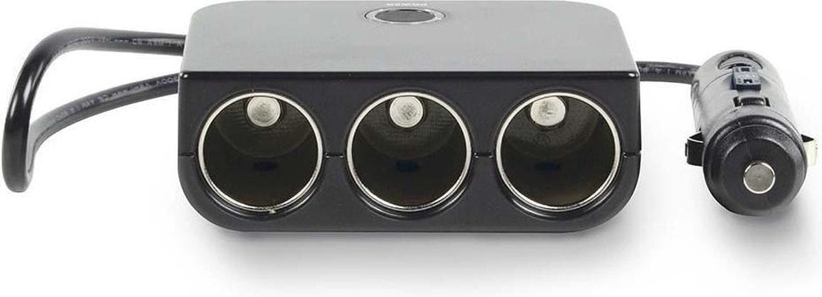 Universele DC-voedingsadapter | 5/12 V DC | Autolader/USB | 3-weg