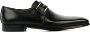 Magnanni Mannen Leren Gespschoenen / Herenschoenen / Instapper 16608 - Zwart - Maat  42.5