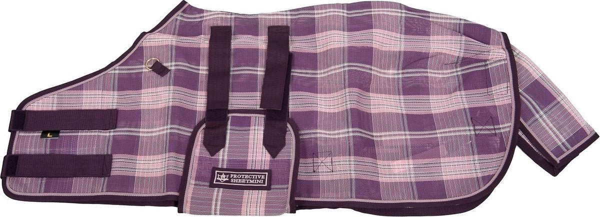 Kensington T Vliegendeken Plum Ice Plaid 91 cm