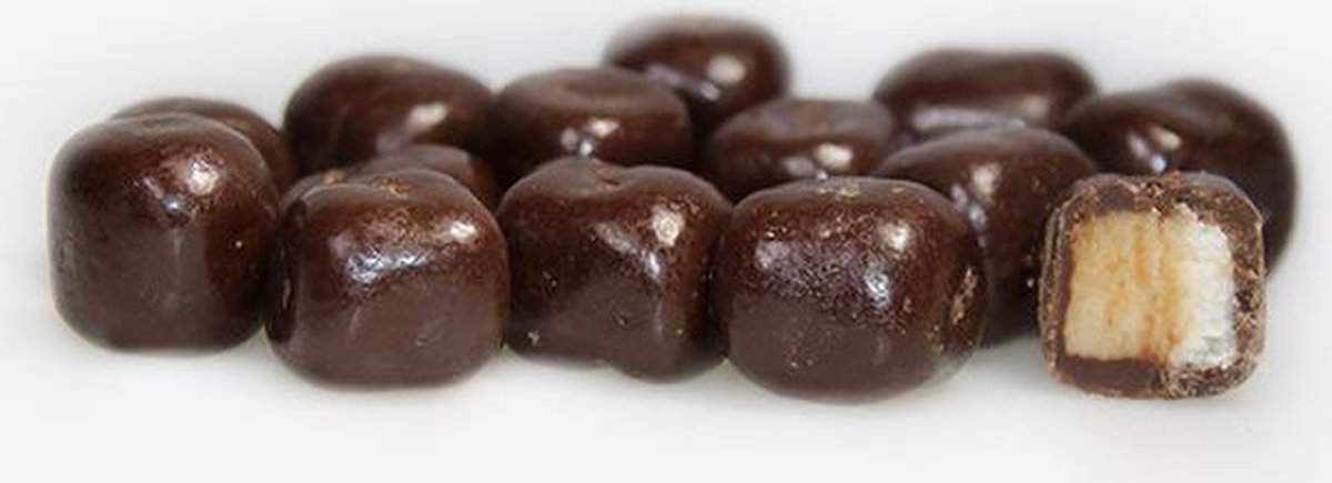 Kokos Blokjes In Pure Chocolade 500 Gram - Biologisch - Glutenvrije Chocolade - Lactosevrij
