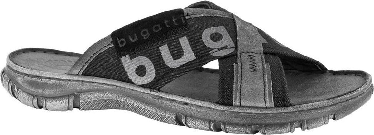 Bugatti Heren Zwarte slipper Maari - Maat 42