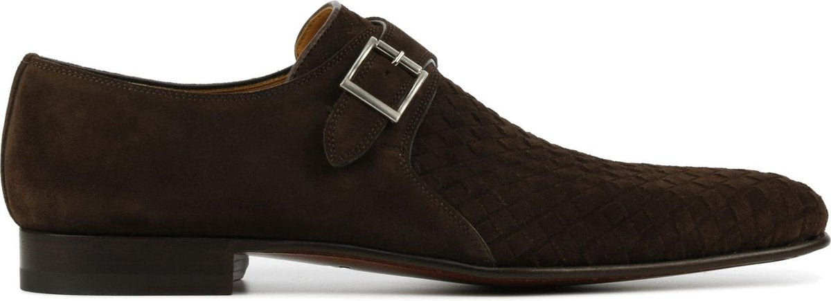 Magnanni Mannen Suède Gespschoenen / Herenschoenen / Instapper 23218 - Bruin - Maat  45