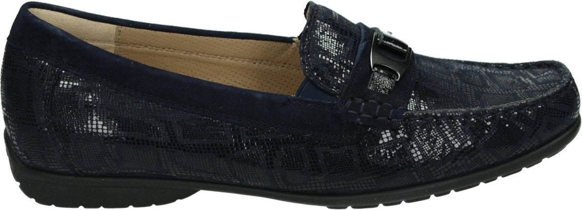 Sioux Vrouwen Instappers Kleur: Blauw Maat: 40