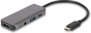 SBVR EV05 | 4 in 1 USB C Adapter | HDMI 4K@30Hz | USB-C Power Delivery (60 Watt)