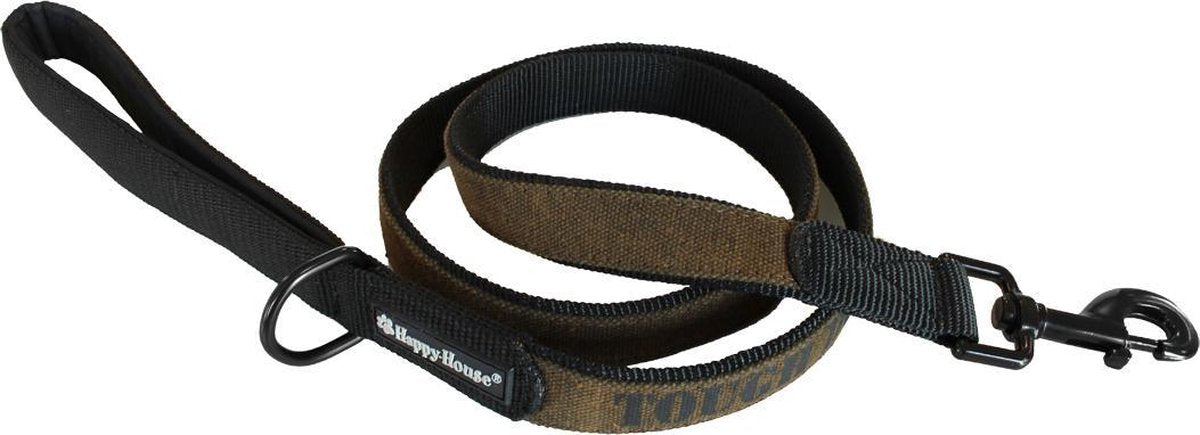 Happy-House Looplijn Tough 125x2.5 cm Bruin Zwart Large