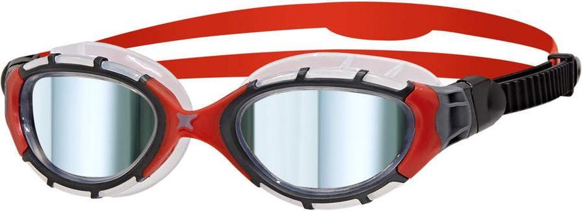 Zoggs Predator Flex Titanium Zwembril Clear Red