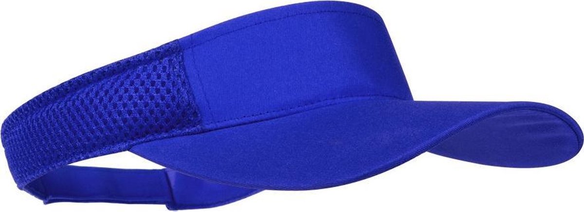 Blauwe zonneklep pet voor volwassenen - Katoenen verstelbare blauwe zonnekleppen - Dames/heren
