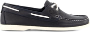 Travelin' Exmouth Dames - Leren Moccasins met veter - Boot schoen - Blauw Leer - Maat 40