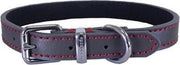 Rosewood halsband voor hond  leer donkergrijs 35